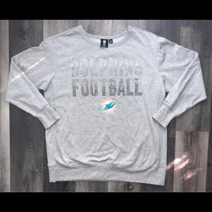 Miami Dolphins Rhinestone Sweatshirt